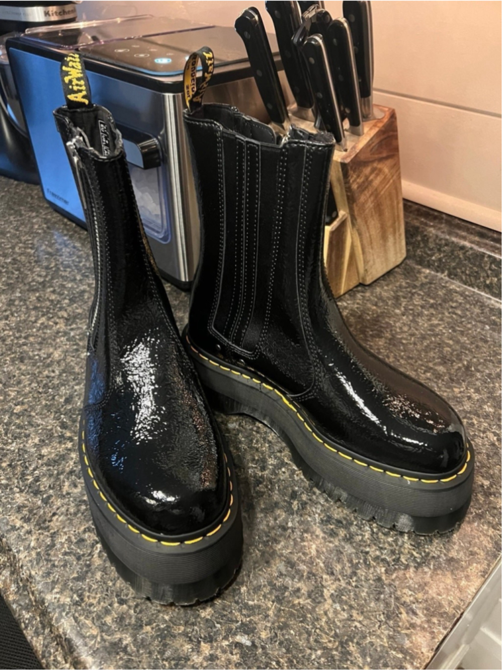 New Dr Martens Chelsea Max Distressed Platform Boots 6 - Picture 3 of 10